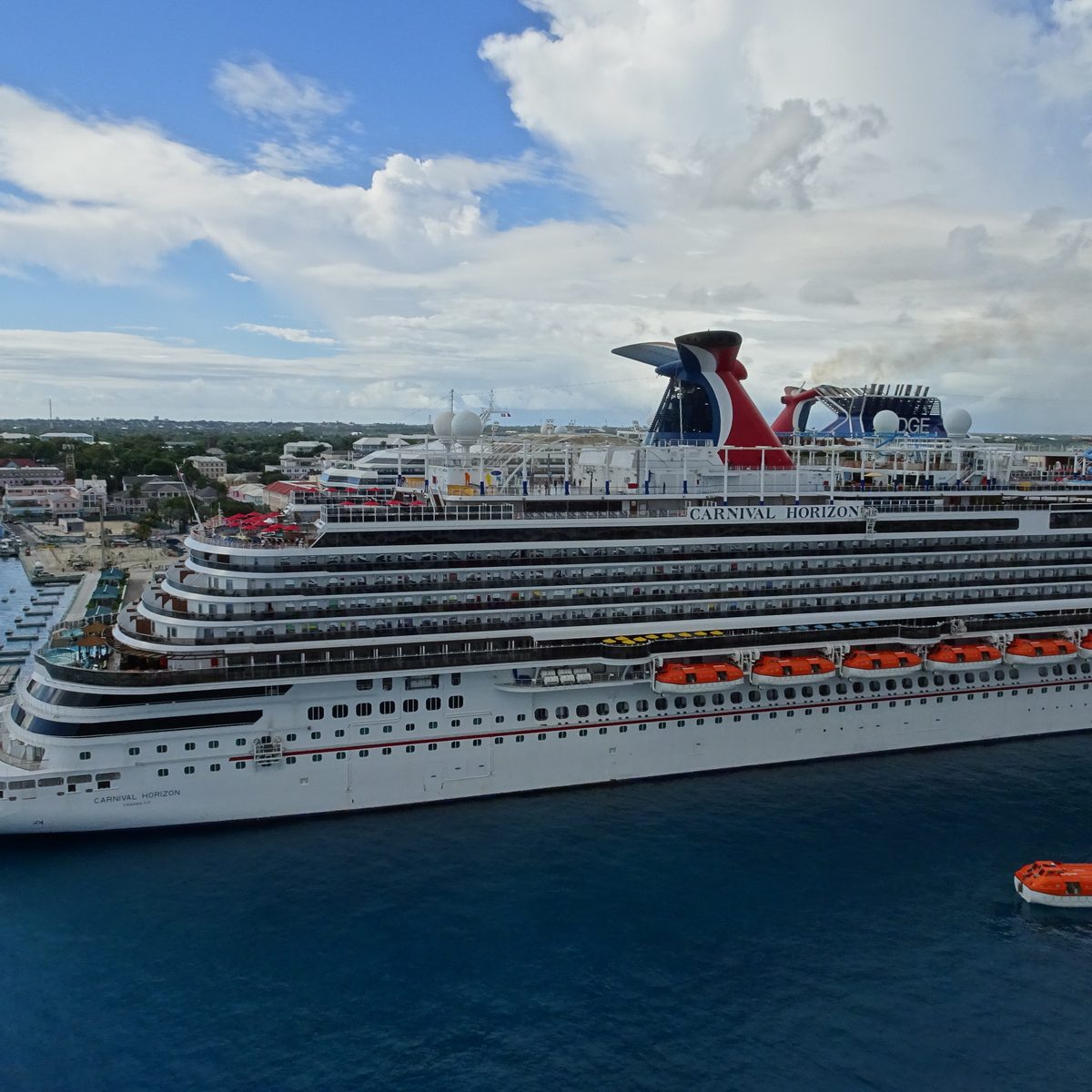Cruise ship at port