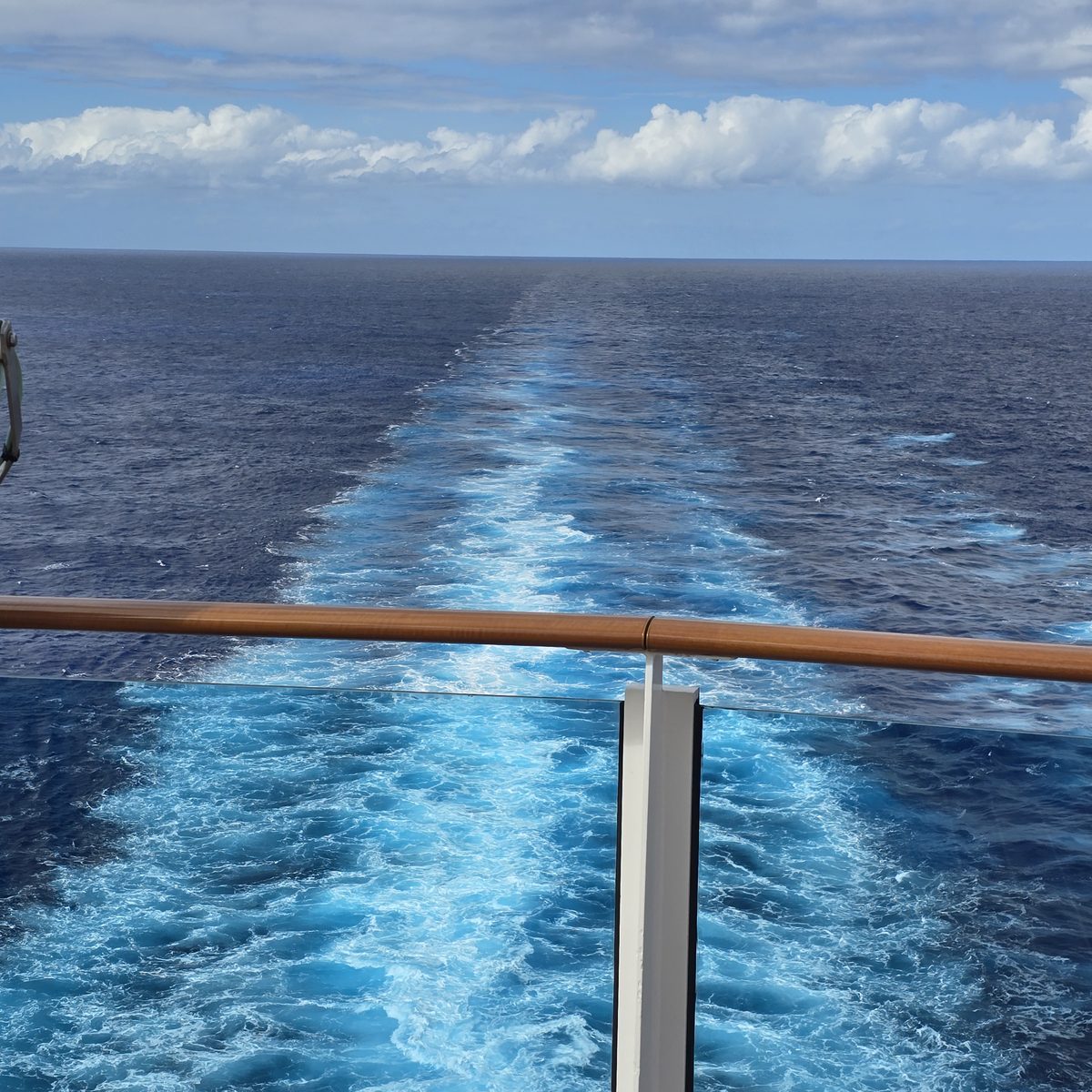 Ship wake on the open ocean